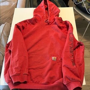 Carhartt Men's Hoodie in Bold Red